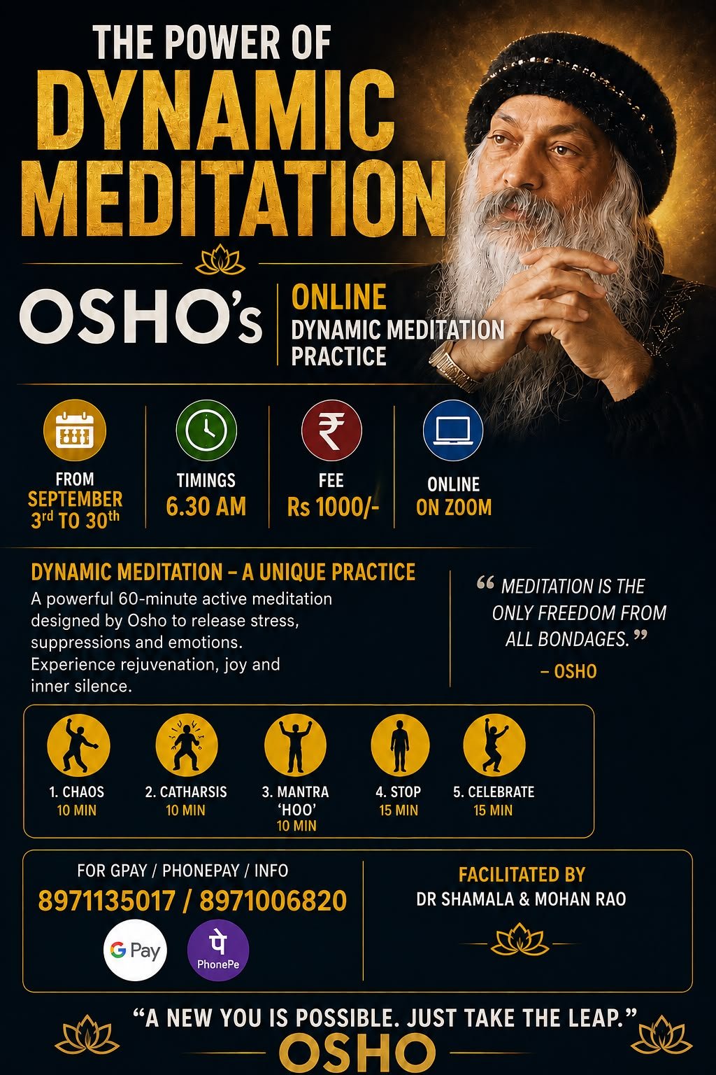 ONLINE Dynamic Meditation
